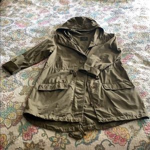 NWOT Olive Green Jacket with Hood